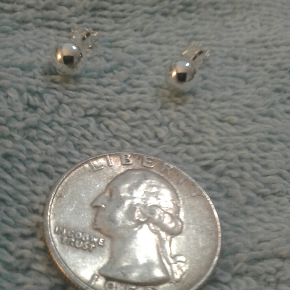Sterling Silver 6mm ball post earrings